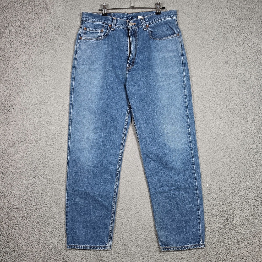 Vintage Levis Mens Size 32x30 Light Wash 550 Relaxed Tapered Y2K Fading
